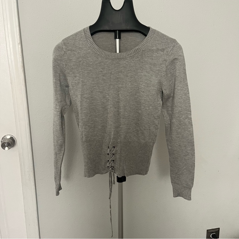 Hooked Up by IOT Gray Sweater